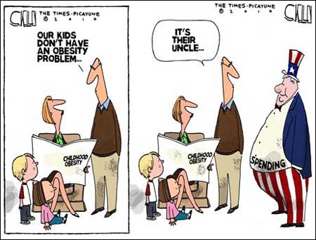 fat uncle sam political cartoon