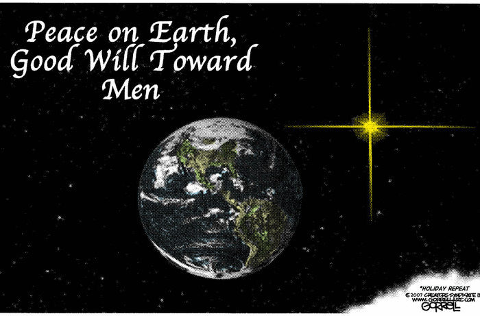 “Peace on earth, good will toward men”