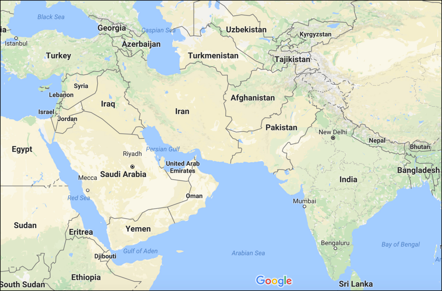 Иран шри ланка. Иран и Саудовская Аравия на карте. Турция и Саудовская Аравия на карте.