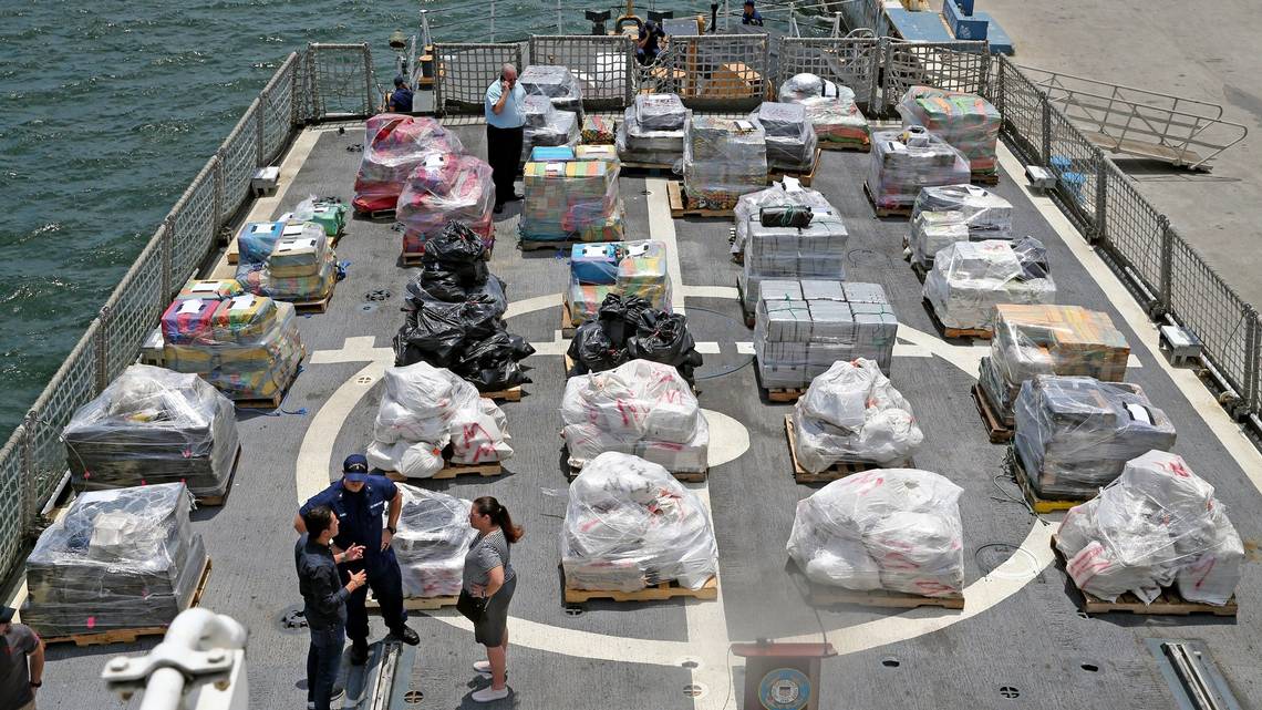 Tons of Cocaine and marijuana worth nearly $400M seized by Coast Guard