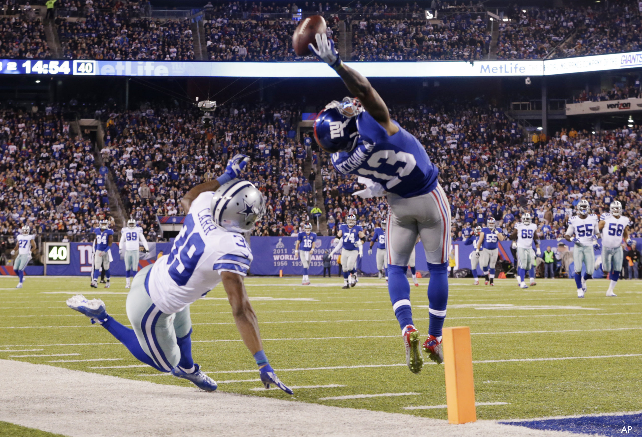 ESPN: Live Sports & Scores Open in the ESPN app Odell Beckham Jr. exits  with noncontact