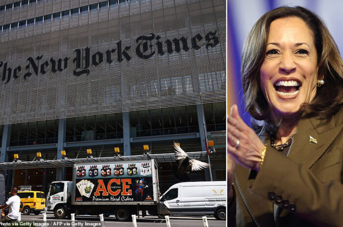 NY Times endorses Kamala Harris – “The only patriotic choice for president”