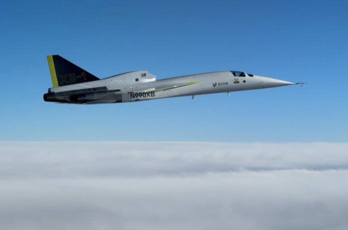 Civilian jet breaks sound barrier during historic test flight over Mojave Desert